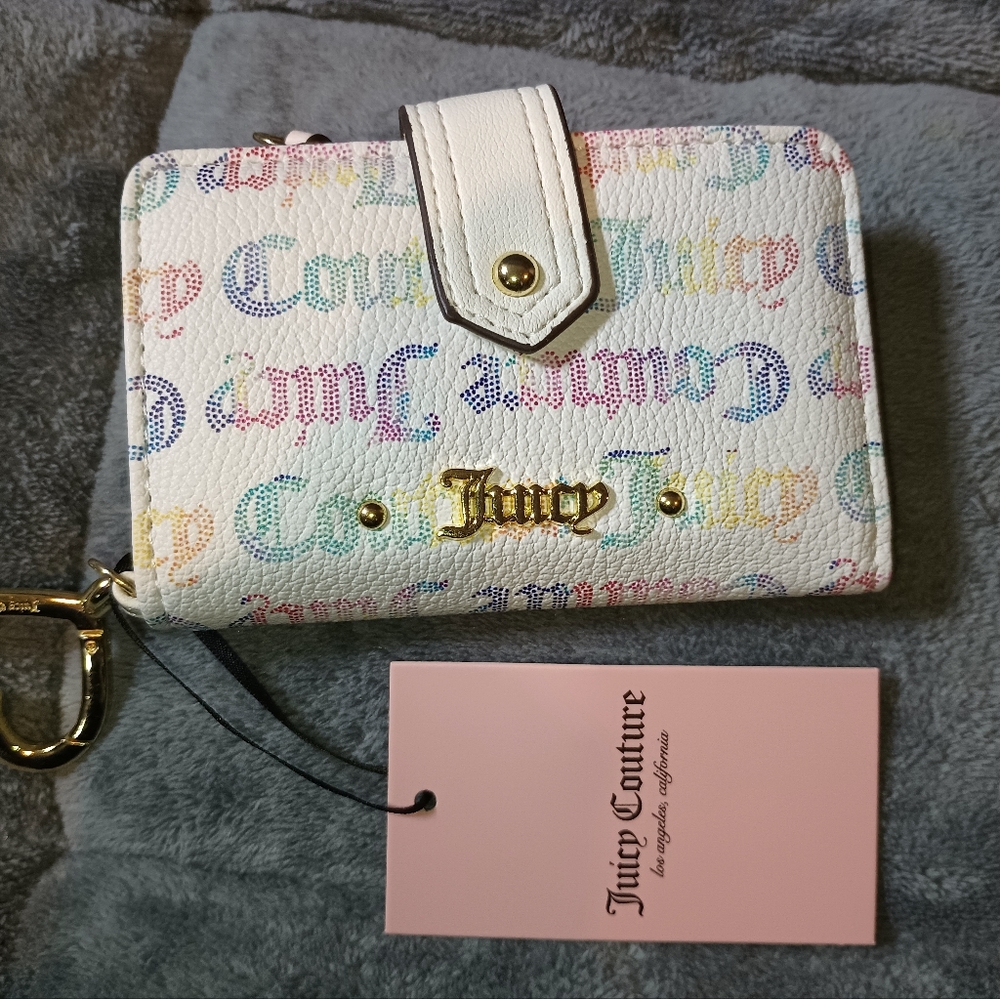 White Juicy Couture Tab Card Wallet